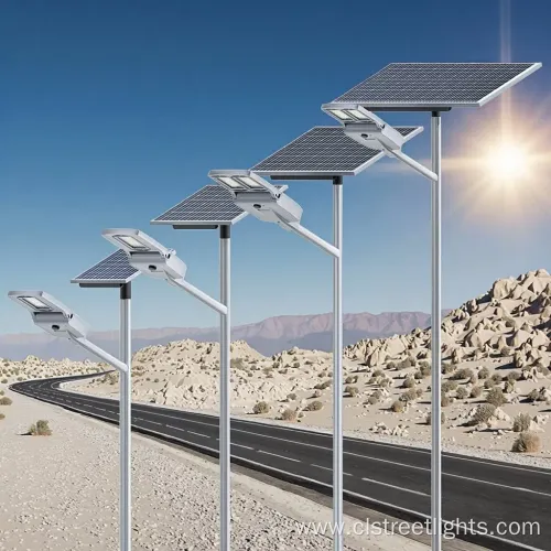 Outdoor Waterproof Solar Street Light with Integrated Solar Panel